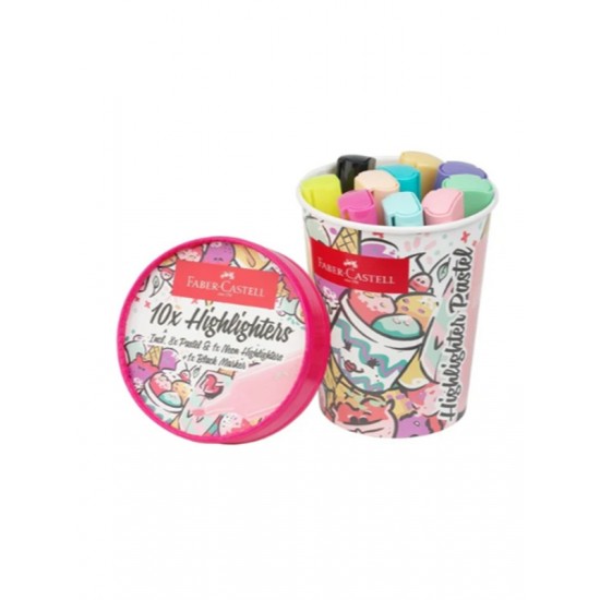 Faber Castell İce Cream Fosforlu Kalem Seti 10Lu