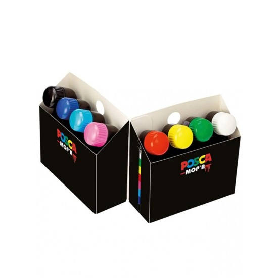 Uniball Posca Mop'r Su Bazlı Markör Boya Seti 3.0-19.0Mm 8Li