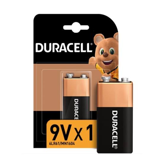 Duracell 9 Volt Pil - 2 adet