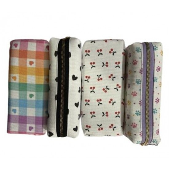 Unicus Figürlü Kanvas Kalem Çantası Uncs-1007 Karışık - 1 adet