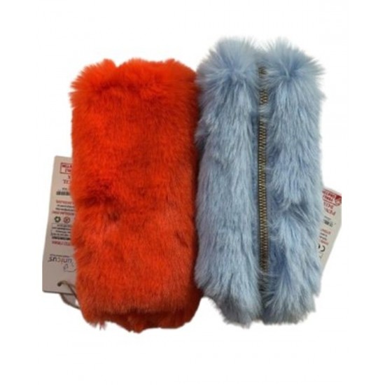 Unicus Tavşan Tüyü Peluş Kalem Çantası XL Uncs-909 Karışık - 1 adet