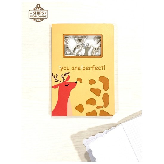 Maxx Hayvan Desenli 3D Defter Not Defteri 137K-4 Karışık model - 1 adet