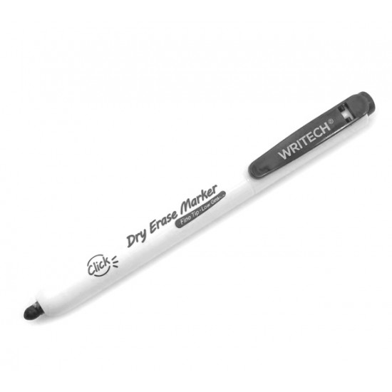 Writech Basmalı Dry Erase Markör Kalem Siyah