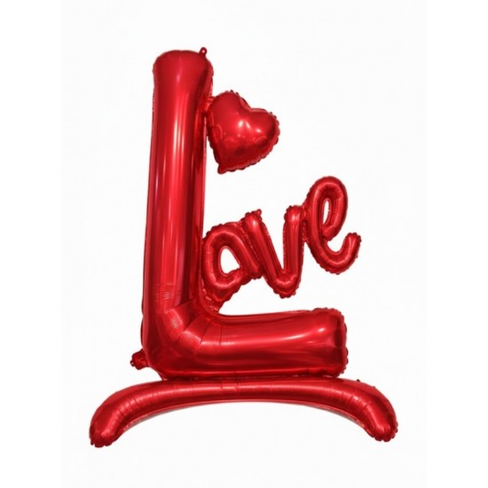 Hediyelik Love Yazılı Balon Kırmızı 107X76Cm