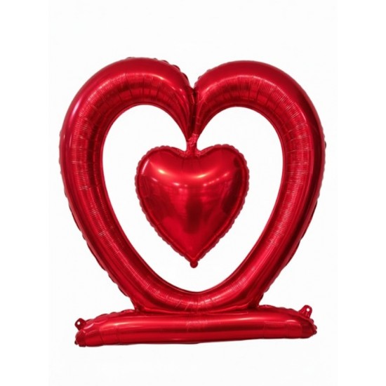 Hediyelik Kalp Model Balon Kırmızı 107X76Cm