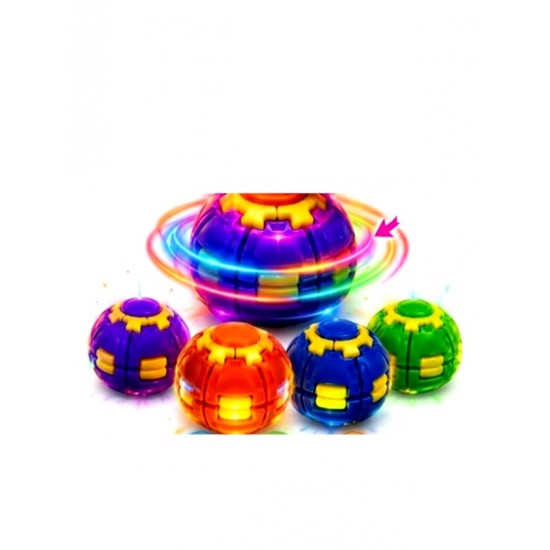 Fidget Spinner Spinball Top Işıklı Bas Döndür Stres Topu Karışık - 1 adet