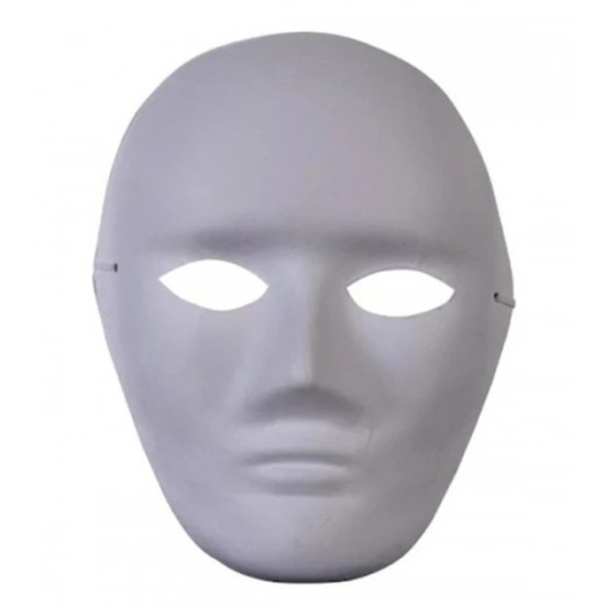Boyanabilir Karton Maske Lastikli - 4 adet