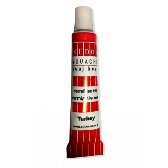 Südor Guaj Boya Tüp Kırmızı 9ml Küçük - 4 adet