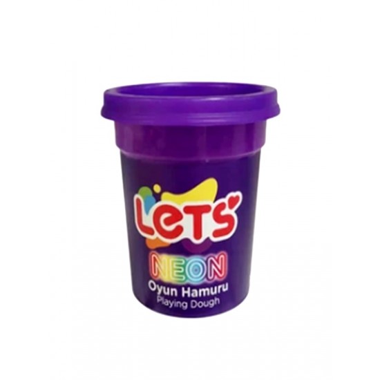 Lets Oyun Hamuru 110Gr Neon Mor - 4 adet