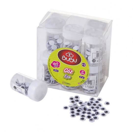 Bubu Oynar Göz 8Mm - 3 kutu