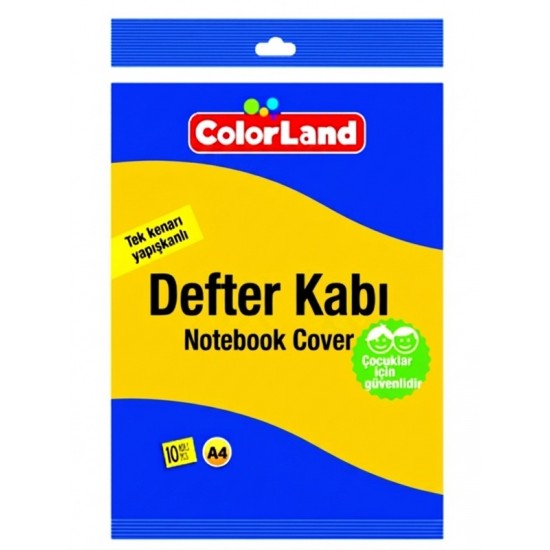 Colorland Hazır Defter Kabı A4 10Lu Sarı - 2 paket