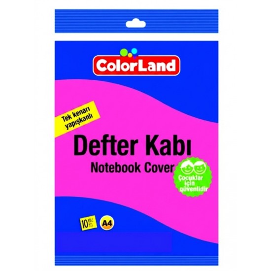 Colorland Hazır Defter Kabı A4 10Lu Pembe - 2 paket