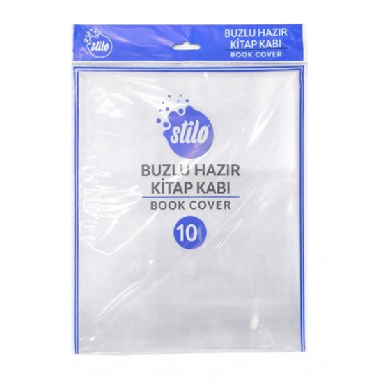 Stilo Hazır Kitap Kabı 10Lu Şeffaf Buzlu - 2 paket