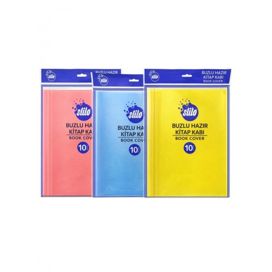 Stilo Hazır Kitap Kabı 10Lu Renkli Şeffaf Karışık - 2 paket