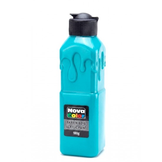 Nova Color Akrilik Boya 180Gr Turkuaz - 3 adet