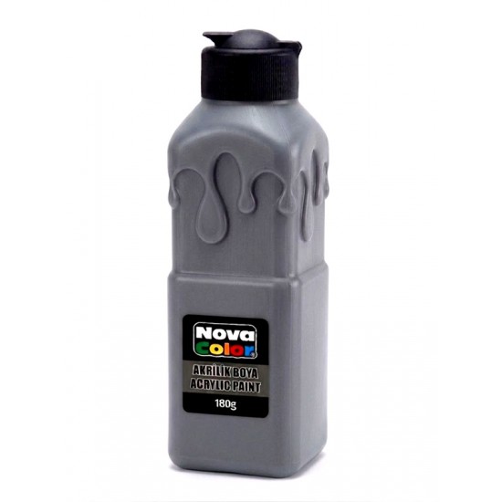 Nova Color Akrilik Boya 180Gr Gri - 3 adet