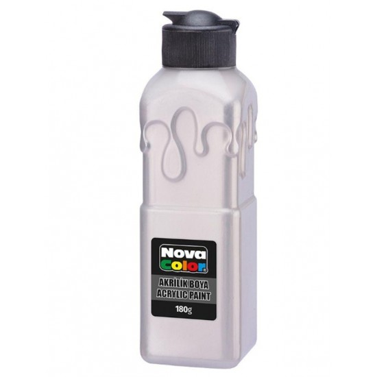 Nova Color Metalik Akrilik Boya 180Gr Gümüş