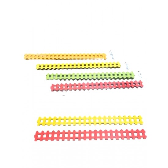 Misyon Maket Ahşap Çit Renkli 30Cm 4Lü