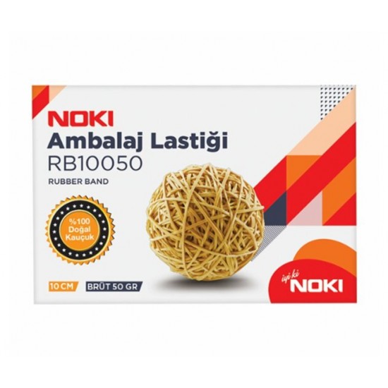 Noki Ambalaj Lastiği 10Cm 50Gr Paket Lastiği Lastik - 3 paket