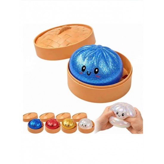 Squishy Eğlenceli Stres Atıcı Bun Simli Çin Mantısı Küçük Karışık - 1 adet