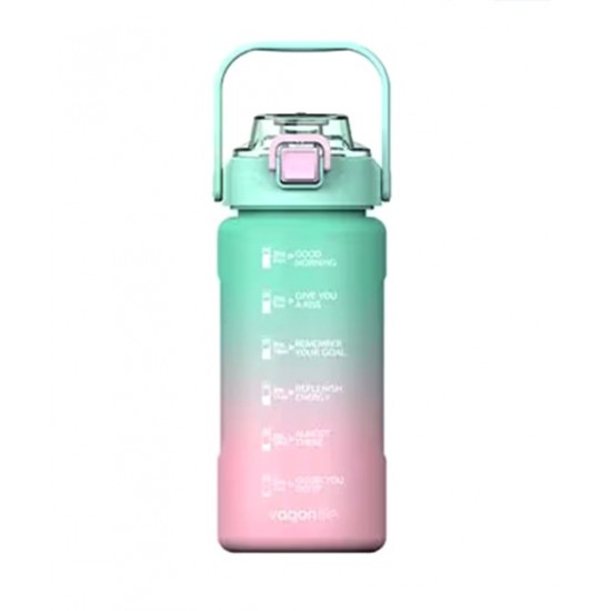 Polikarbon Matara Suluk 1500 Ml Vgn2213 Yeşil-Pembe