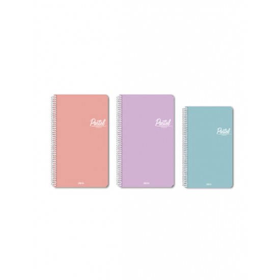 Pastel 72 Yaprak Kareli 16X23 Defter Spiralli Pp Kapak - 3 adet