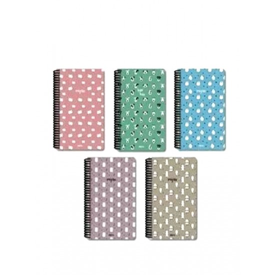 Papirüs Miyav Bloknot Sert Kapak Çizgili 120 Yaprak 14X19Cm - 1 adet
