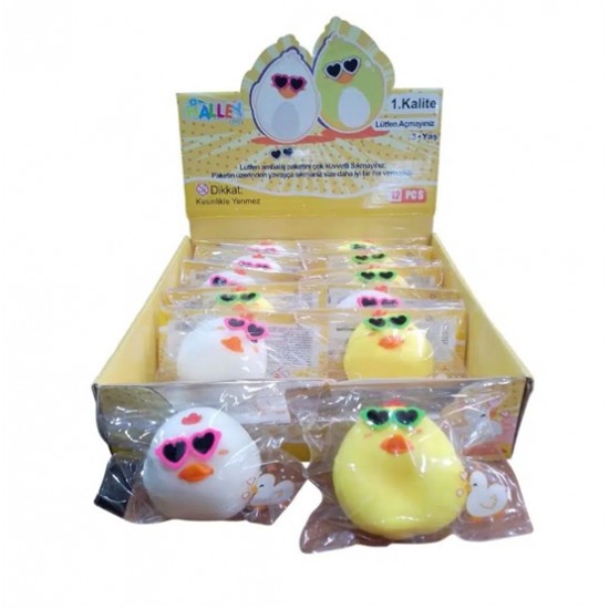 Eğlenceli Stres Atıcı Sukuşi Slime Ördek Poşette - 1 adet
