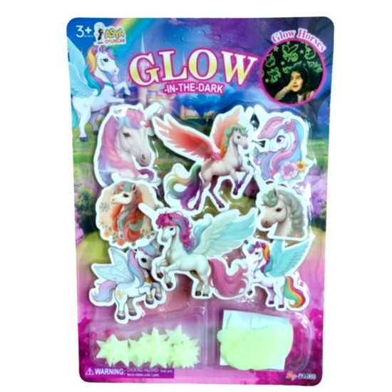 Gece Süsü Parlayan Unicorn Ay Yıldız