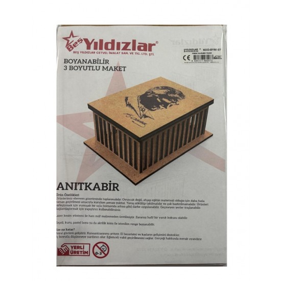 Yıldızlar Demonte 3 Boyutlu Ahşap Maket Anıtkabir 