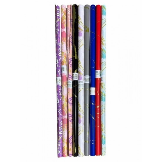 Vagon Ambalaj Kağıdı Kuşe Paketleme Kağıdı 70X100Cm S-025 Karışık - 6 adet