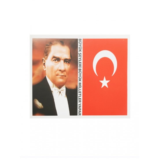 Atatürk Bayrak Çıkartma 13X18 10Lu - 2 paket