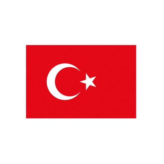 Türk Bayrağı Bayrak Yapışkanlı Çıkartma 12X17cm - 10 adet