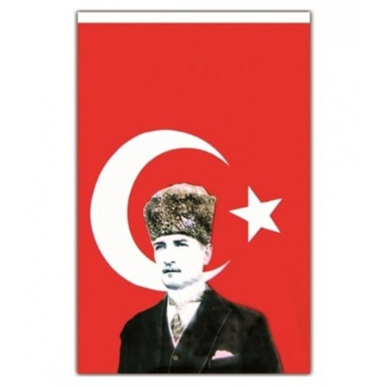 Vatan Atatürklü Bayrak 100X150cm Türk Bayrağı No:8