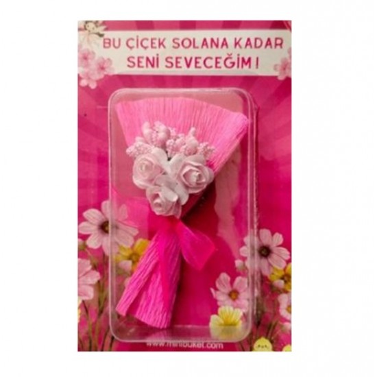 Minibuket Mini Buket Çiçek Pembe