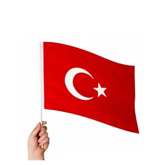 Sopalı Raşel Bez Bayrak 20X30 Türk Bayrağı - 5 adet