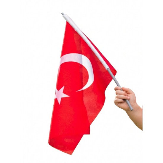 Raşel Bez Bayrak Sopalı 30X45 - 4 adet