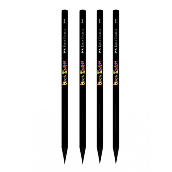 Faber Castell Black Edition Sınav Kalemi Kurşun Kalem - 4 adet