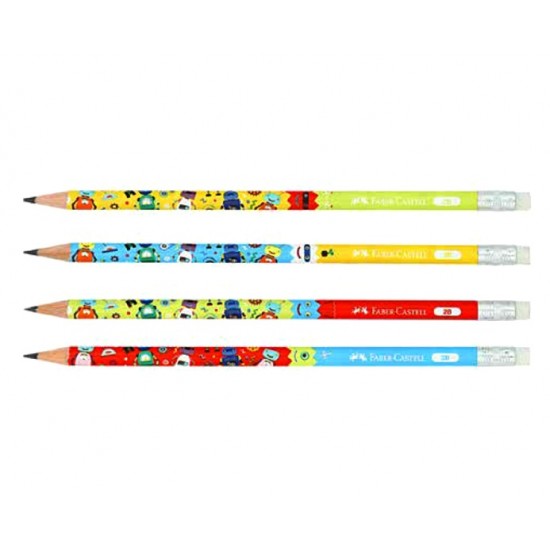 Faber Castell Robot Kurşun Kalem - 6 adet