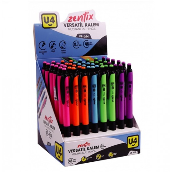 Zentix Versatil Kalem 0,7 Uçlu Kalem Karışık - 3 adet