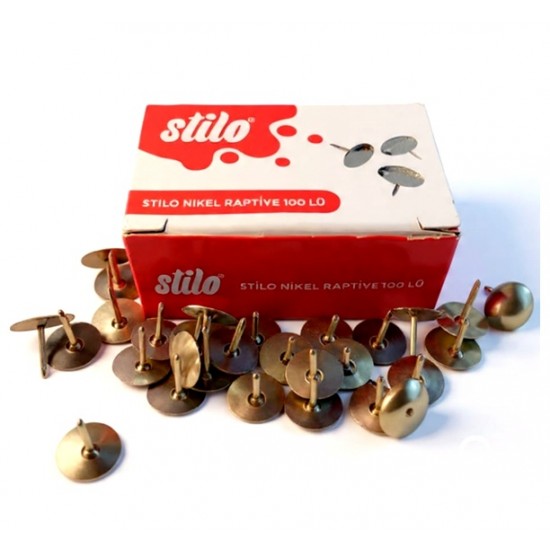 Stilo Raptiye Gümüş 100Lü - 4 kutu
