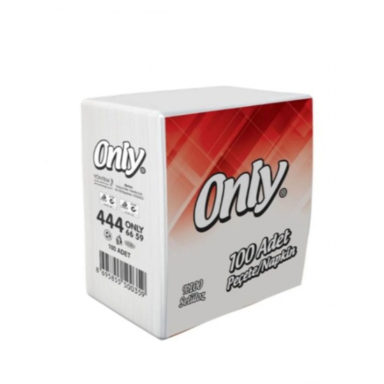 Only Peçete Kare 100 Yaprak - 4 paket