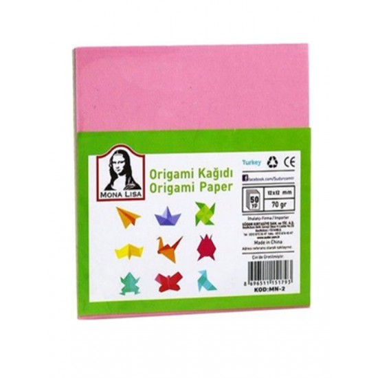 Südor Mona Lisa Origami Kağıdı 11.9X11.9 50 Yaprak - 2 paket