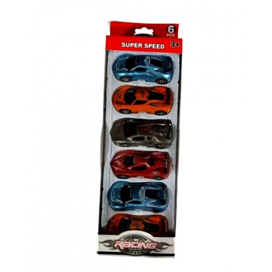 Racing Metal Yarış Arabaları Kutuda Oyuncak 6Lı