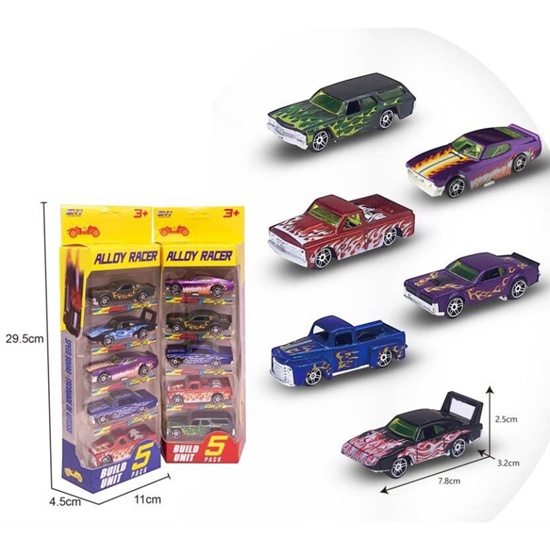 Alloy Racer Metal Arabalar Kutulu 5Li