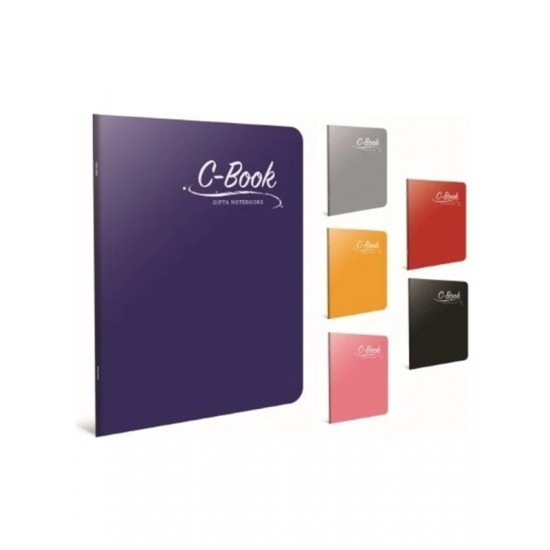 Gıpta C Book 60 Yaprak Defter Çizgili A4 PP Karışık - 2 adet