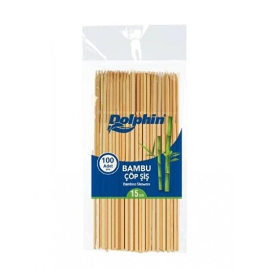 Dolphin Çöp Şiş 15Cm 100Lü - 3 paket
