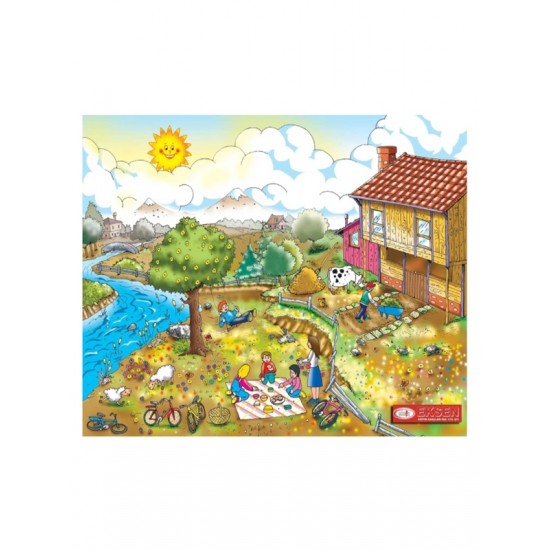 Eğitici Yapboz Puzzle 25X35 Farklı Resim - 2 adet
