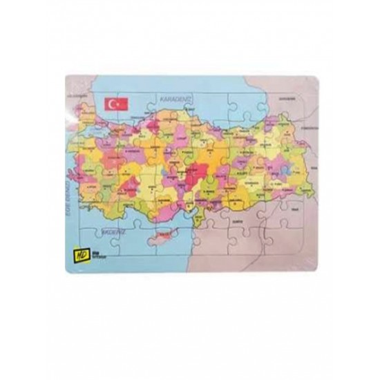 Türkiye Haritası Yapboz Puzzle 25X35 - 2 adet