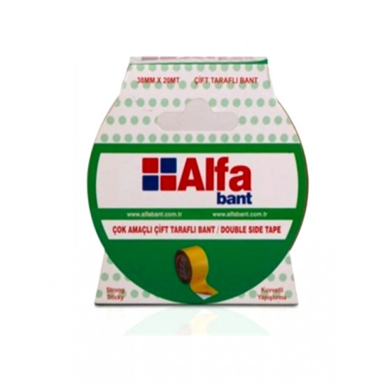 Alfa Çift Taraflı Bant 18Mmx20Mt - 3 adet